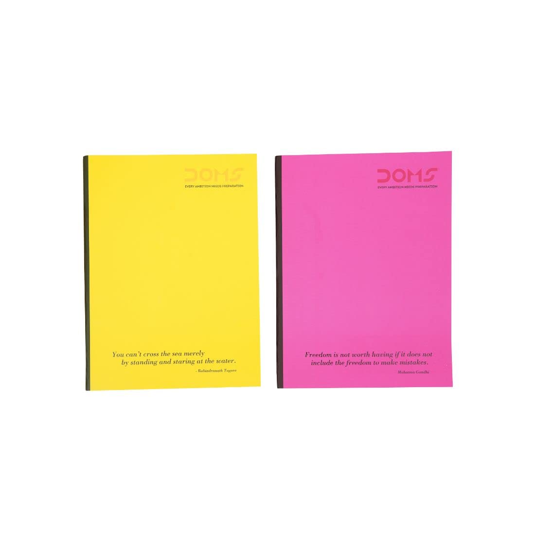 Doms Neon Series Soft Bound Notebook | Unruled, 200 Pages | 24 x 18 CM | Ideal for School, Home & Office | Pack Of 3 | Color & Design May Vary