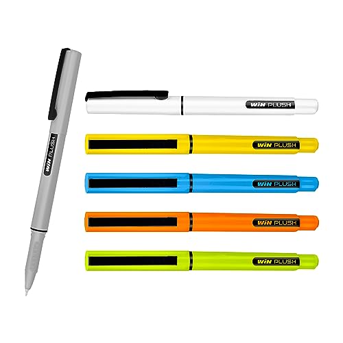 WIN Plush 20Pcs(10 Blue & 10 Black) | Ball Pens for Students | 0.7mm Tip