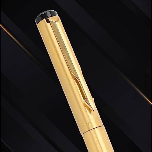 Parker Vector Gold Roller Ball Pen With Card Holder - Blue Ink, Pack Of 1