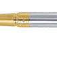 Parker Aster Shiny Chrome Gold Trim Roller Ball Pen | Body Color - Shiny chrome | Ink Color - Blue