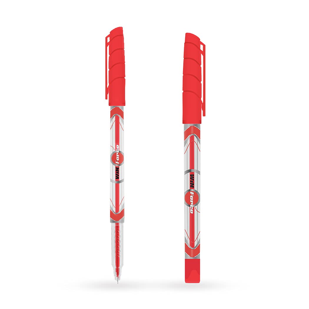 Win Force Ball Pen Red (5Pcs Pouch)