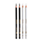 Ondesk Artics Artists' Fine Art Charcoal Drawing Medium Pencil Combo Pack | 2 Black & 2 White | Perfect For Artists', Professionals & Students | Ideal For Drawing, Sketching & Shading | Pack of 4