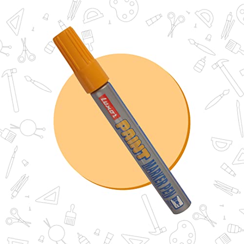 Luxor Paint Marker -Yellow-(Pack Of 10)