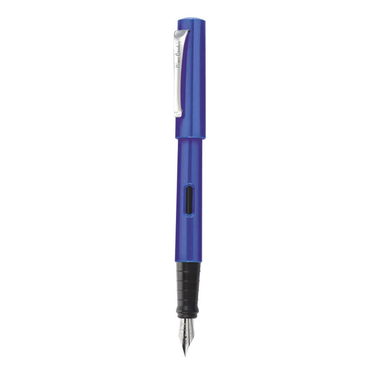 Pierre Cardin Identity Fountain Pen | Sleek & Stylish Lacquer Finish Body | Free 2 x Cartridge & Ink Converter Inside | Smooth Refillable Pen, Ideal For Gifting | Blue Ink, Pack of 2