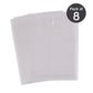 Ondesk Essentials Document Envelop Bag | Durable Plastic Document File Storage Bag with Snap Button | Folder for FC Size Documents | File Organizer with Handle Expandable | White, Pack of 8