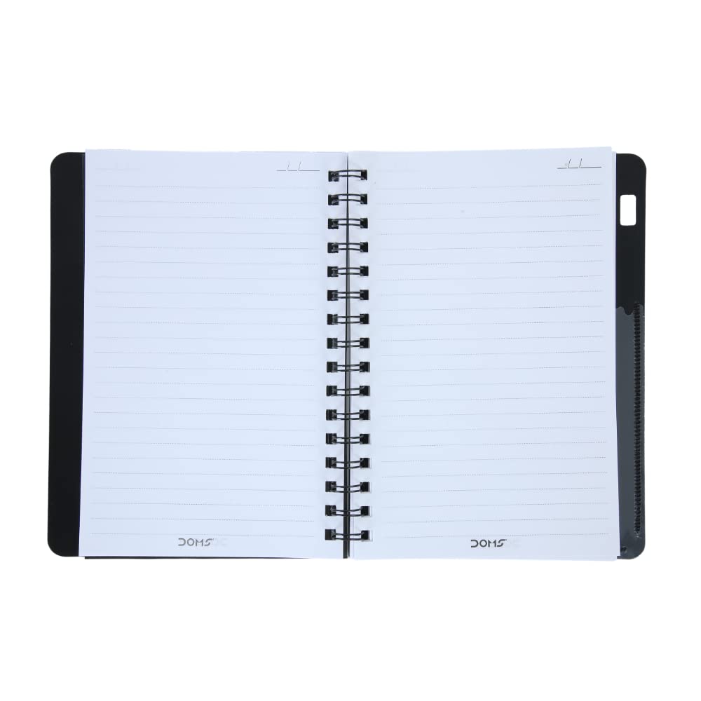 DOMS Premium Polycover Notebook | 1 Subject Notebook 3 Pcs.(160 Pages) |5 Subject Notebook 3 Pcs.(300 Pages) | Single Line Ruled | 70GSM |30 x 27 cm | Pack of 1 (6 Unit) | For School, College and Office Use