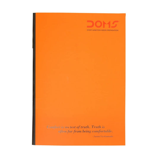 Doms Neon Series Soft Bound Notebook | Unruled, 200 Pages | 29.7 x 21 CM | The Book is Sturdy & Long Lasting | Pack Of 1 | Color & Design May Vary