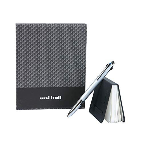 uni-Ball Jetstream Prime Multifunction Ballpoint Pen Premium Gift Set with Free Pocket Diary (Silver Body)
