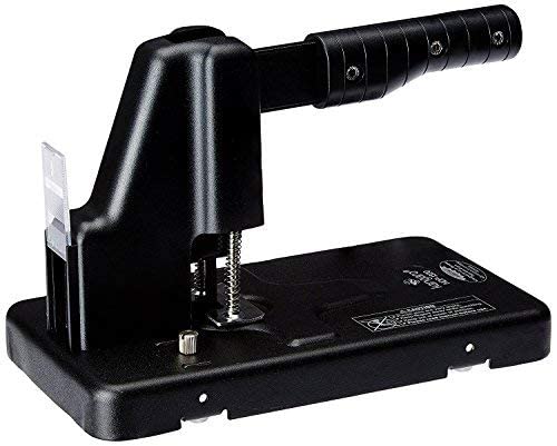 Kangaro Desk Essentials HDP-1320 1 Hole Heavy Duty Metal Paper Punch | Spring Assisted Handle | Guide Bar | 290 Sheets Capacity | Office Essentials | Pack of 1 | Color May Vary