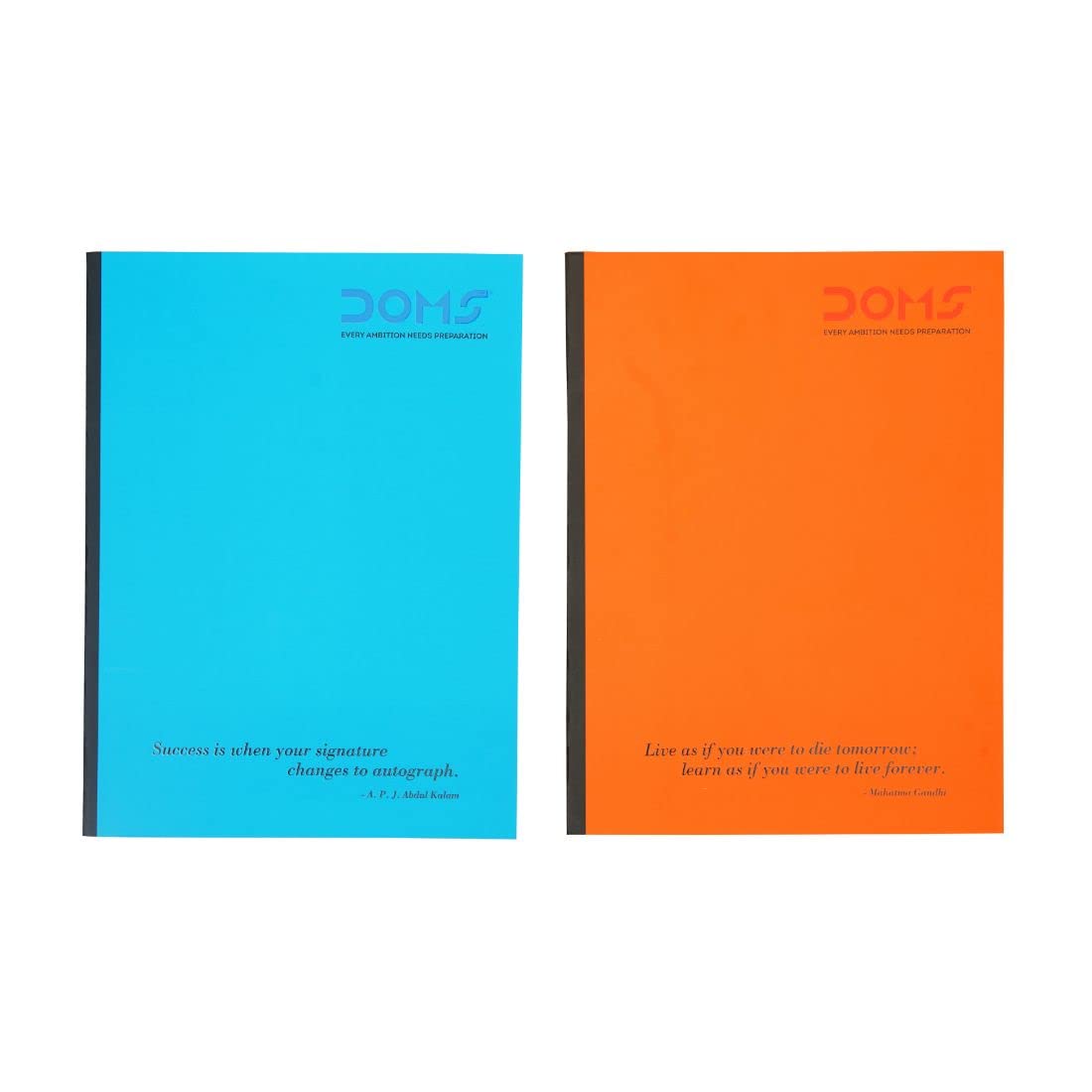 Doms Neon Series Soft Bound Notebook | Unruled, 100 Pages | 24 x 18 CM | Ideal for School, Home & Office | Pack Of 6 | Color & Design May Vary