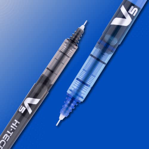 Pilot V5 Liquid Ink Roller Ball Pen - 2 Blue + 1 Black, (9000014711)