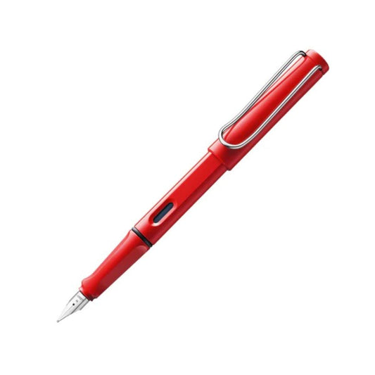 Lamy safari Broad Nib Fountain Pen with Converter Z28 - Red Ink, Pack Of 1