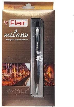 Flair Milano Designer Ball Pen Box Pack - Blue Ink