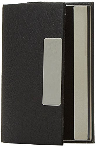 Parker Frontier Matte Black Chrome Trim Fountain Pen With Card Holder Gift Set - Blue Ink, Pack Of 1