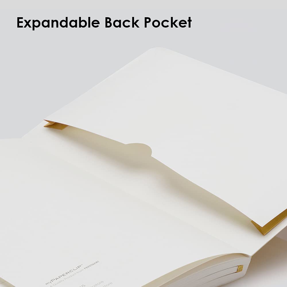 Mypaperclip Executive Series Notebook, Medium (127 X 210Mm, 5 X 8.25 In.) Checks, Esx192M-C Yellow