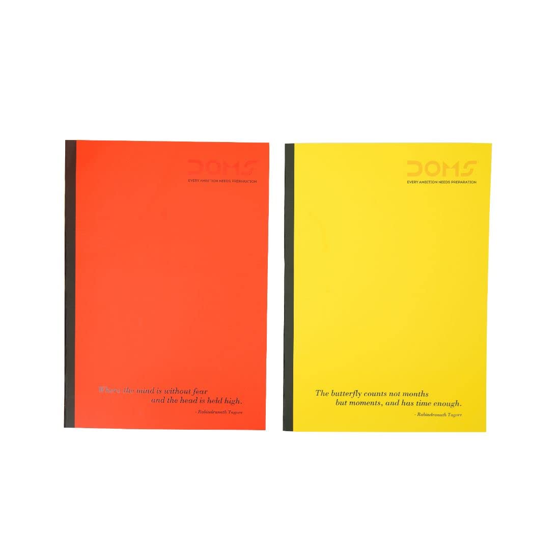 Doms Neon Series Soft Bound Notebook | Single Line, 100 Pages | 29.7 x 21 CM | Ideal for School, Home & Office | Pack Of 3 | Color & Design May Vary