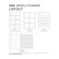 Mypaperclip 2023 Weekly Planner, Section Thread Bound, Hand Drawn Paper Back , A5 (148 X 210 Mm, 5 X 8.27 In), 2023-Weekly_Planner-D1_Raspberry