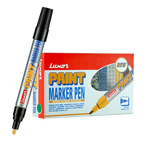 Luxor Paint Marker - Black-(Pack Of 10)