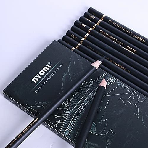 Ondesk Artics Artists' Fine Art Drawing Charcoal Pencil Kit- 10
