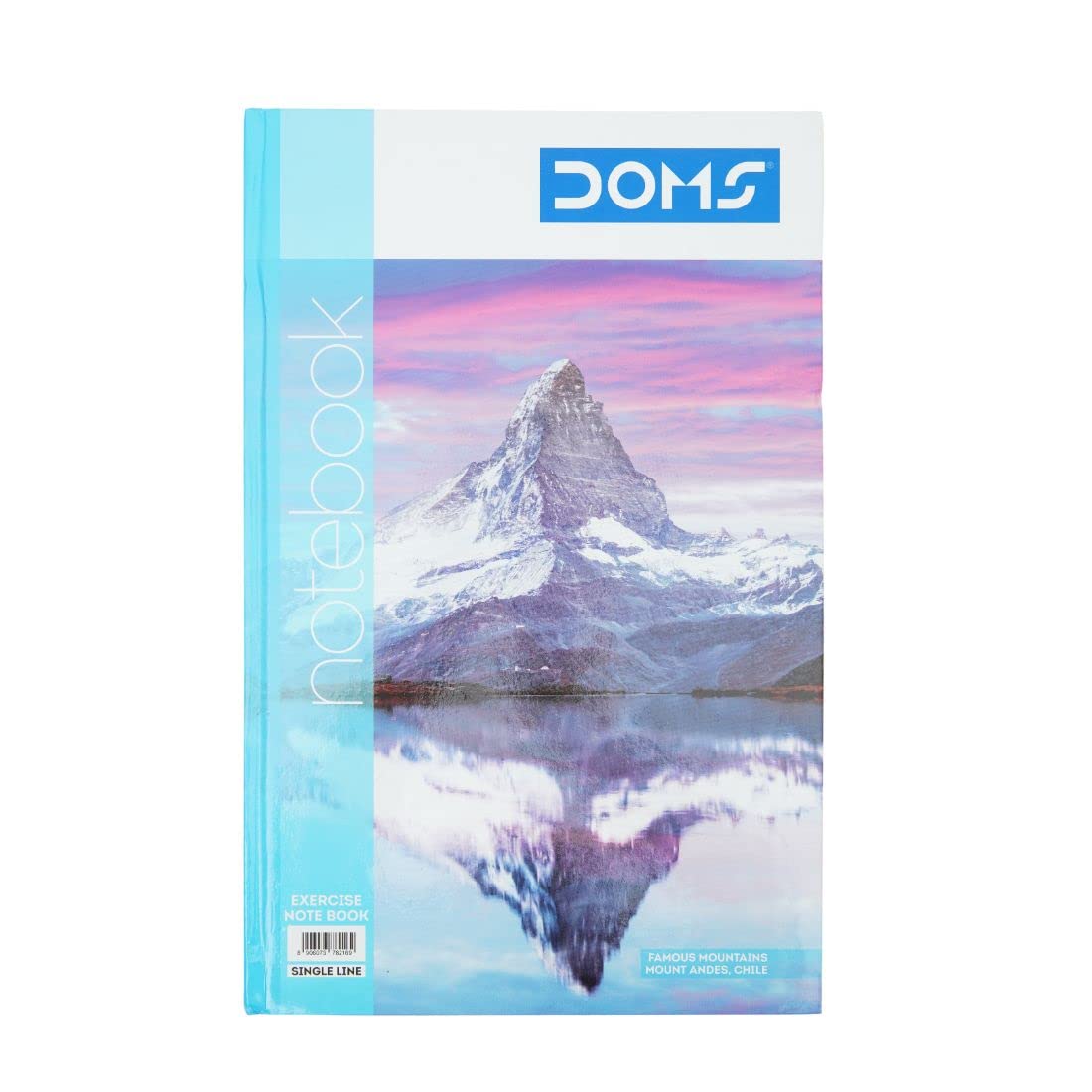 Doms Famous Mountains Series Hard Bound Notebook | Single Line, 160 Pages | 33 x 21 CM | Ideal for School, Home & Office | Pack Of 1 | Color & Design May Vary