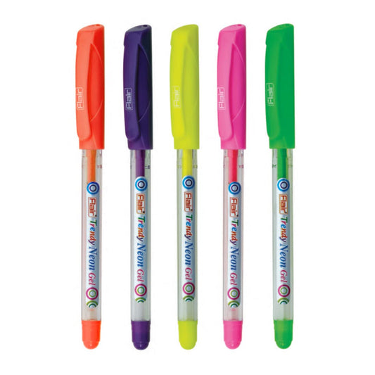 Flair Trendy Neon Gel Pen Blister Pack