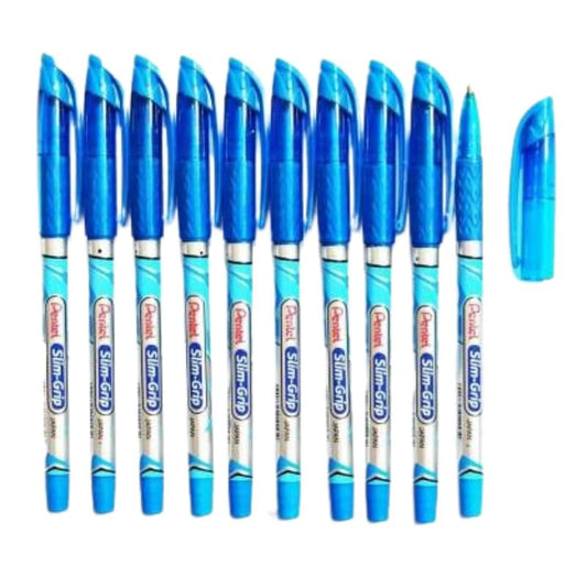 Pentel 0.7mm Slim Grip Ball Pen - Blue Ink, Pack of 1