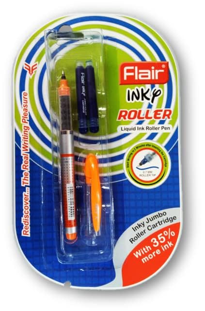 Flair Inky Series 0.7mm Liquid Ink Roller Pen Blister Pack