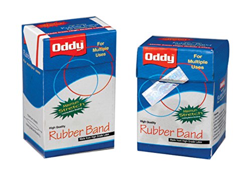 Oddy Colored Maximum Stretch Rubber Bands 1 1/2"- 50 Grams. (Set of 4 Dibbi)