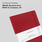 Mypaperclip Executive Series Notebook, Large (165 X 241 Mm, 6.5 X 9.5 In.) Checks, Esx192L-C Red