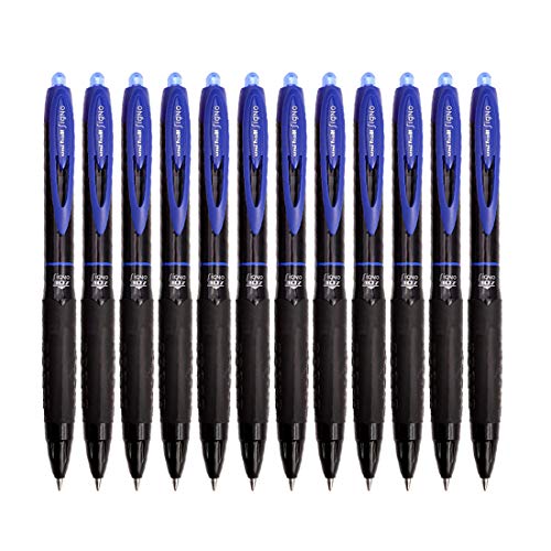 uni-ball Signo UMN307 Gel Pen (Blue Ink, Pack of 1), Black Body