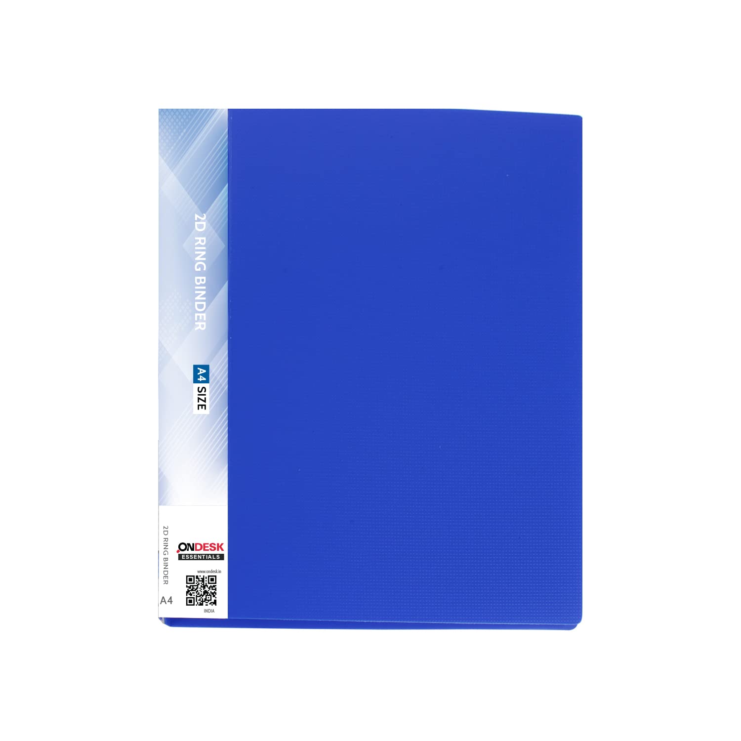 Buy A4 4 Ring Folders, A4 Ring Binder Folder, Plastic Folder Ring Binder,  with 25 mm D Metal Ring for A4 Size, Holds up to 230 Sheets, 38 mm Spine,  Blank Cover