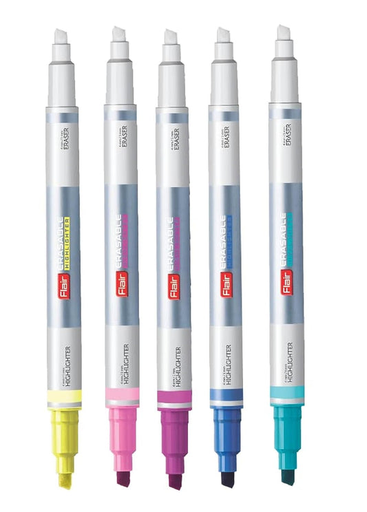 Flair Creative Series Erasable Chisel Point Color Pen Blister Pack