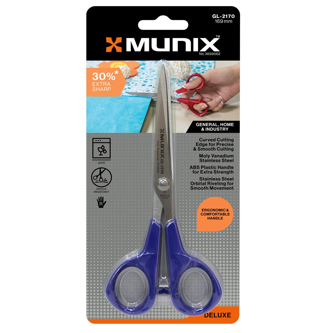 Munix GL-2150 126 mm / 4.9" Stainless Steel Scissors