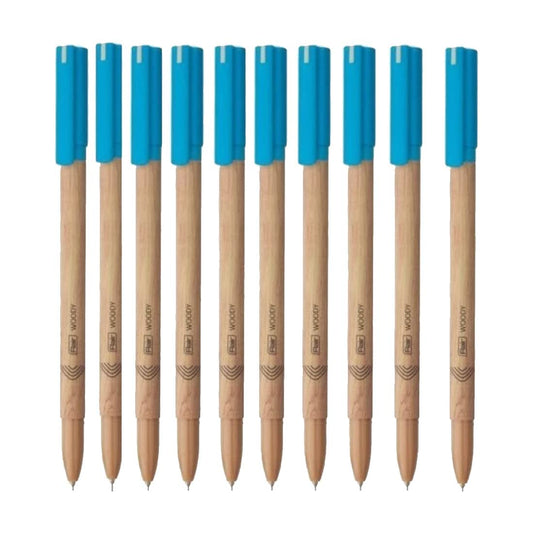 Flair Woody Ball Pen Wallet Pack - 0.7mm - Blue Ink
