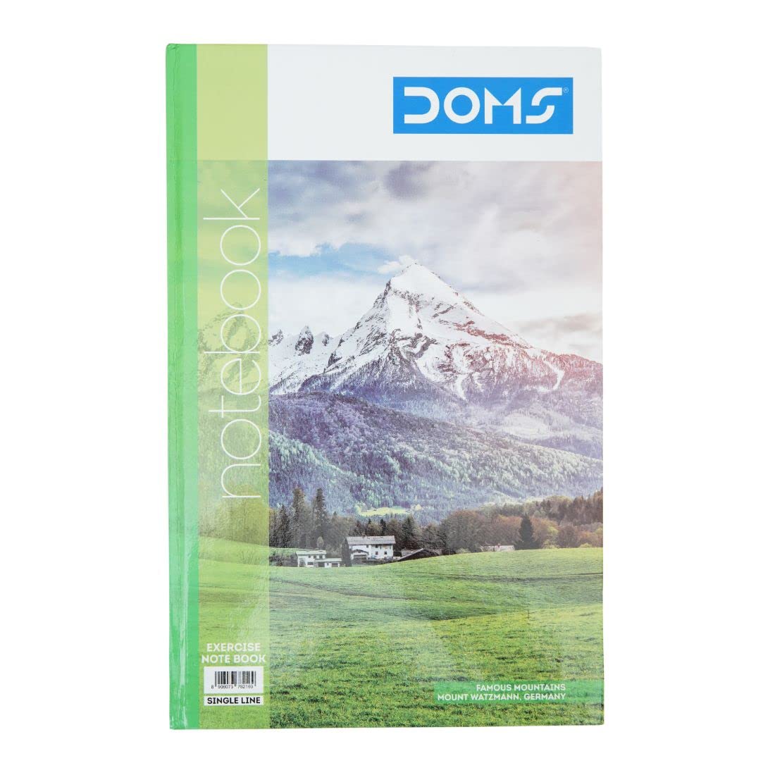 Doms Famous Mountains Series Hard Bound Notebook | Single Line, 160 Pages | 33 x 21 CM | Ideal for School, Home & Office | Pack Of 1 | Color & Design May Vary