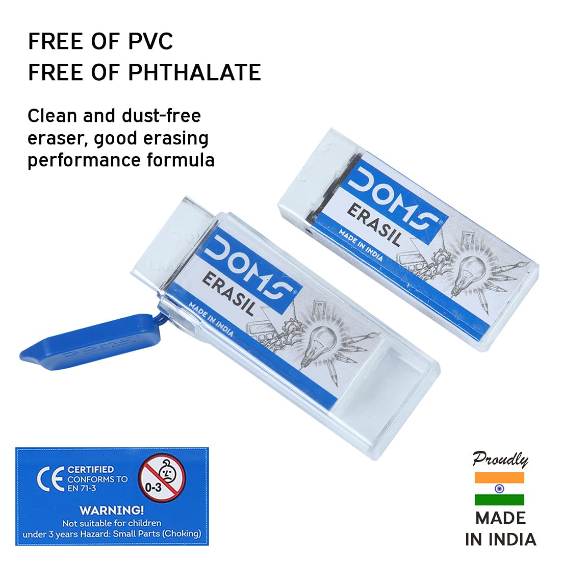 Doms Non-Toxic Dust Free Erasil Eraser
