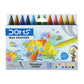 Doms Tri-Jumbo Wax Crayons 12+1 Shades - Multicolor