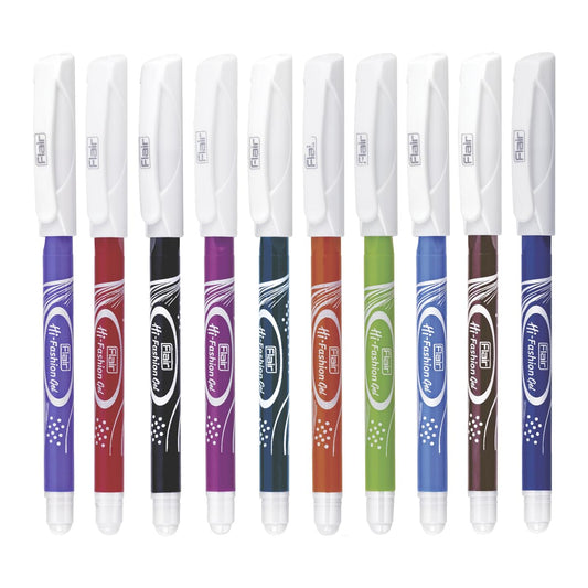 Flair Hi-Fashion Colouring Gel Pen Pouch Pack