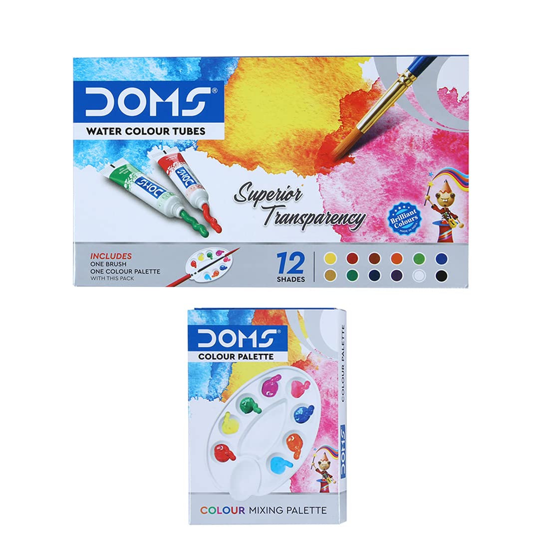 Doms 12 Shades Water Color Tube Set