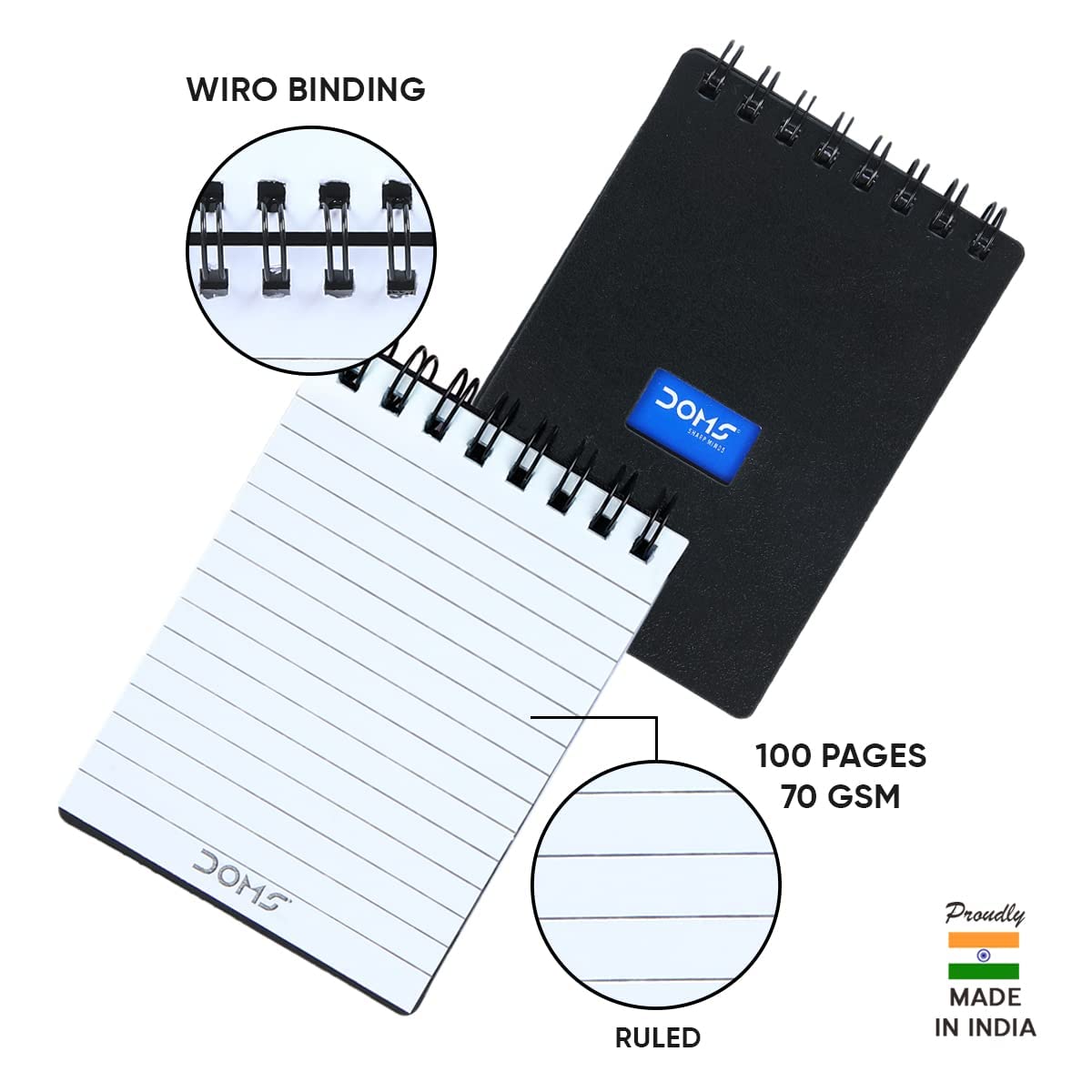 DOMS Office Smart Kit | Best for School, College & Office | 41 Assorted Items | Markers, Ball Pen, Graphite Pencil, Correction Pens, Pocket Dairy | DOMS Stationery | Stationery Items for Office