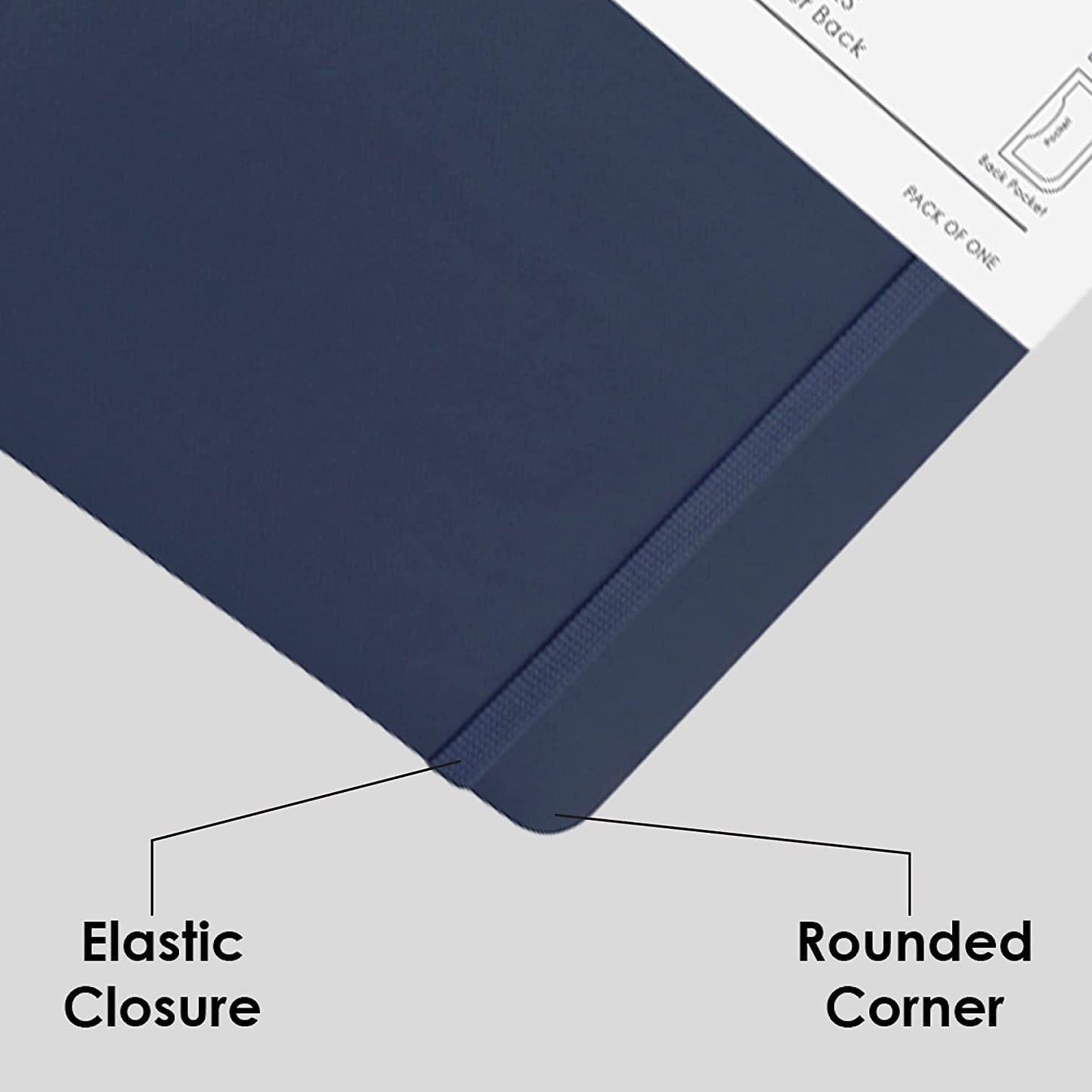 Mypaperclip Executive Series Notebook, Medium (127 X 210Mm, 5 X 8.25 In.) Checks, Esx192M-C Blue