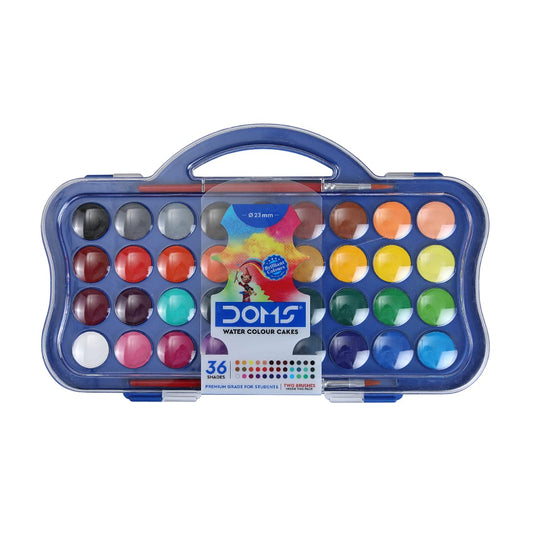 Doms Water Colours- Multicolour Smooth And Transparent Finish