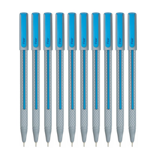 Flair Yolo 0.6mm Ball Pen Box Pack - Blue Ink
