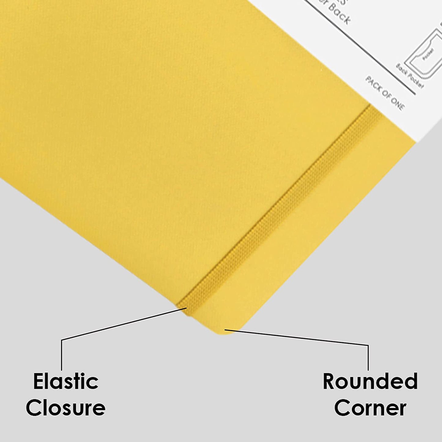 Mypaperclip Executive Series Notebook, Medium (127 X 210Mm, 5 X 8.25 In.) Checks, Esx192M-C Yellow