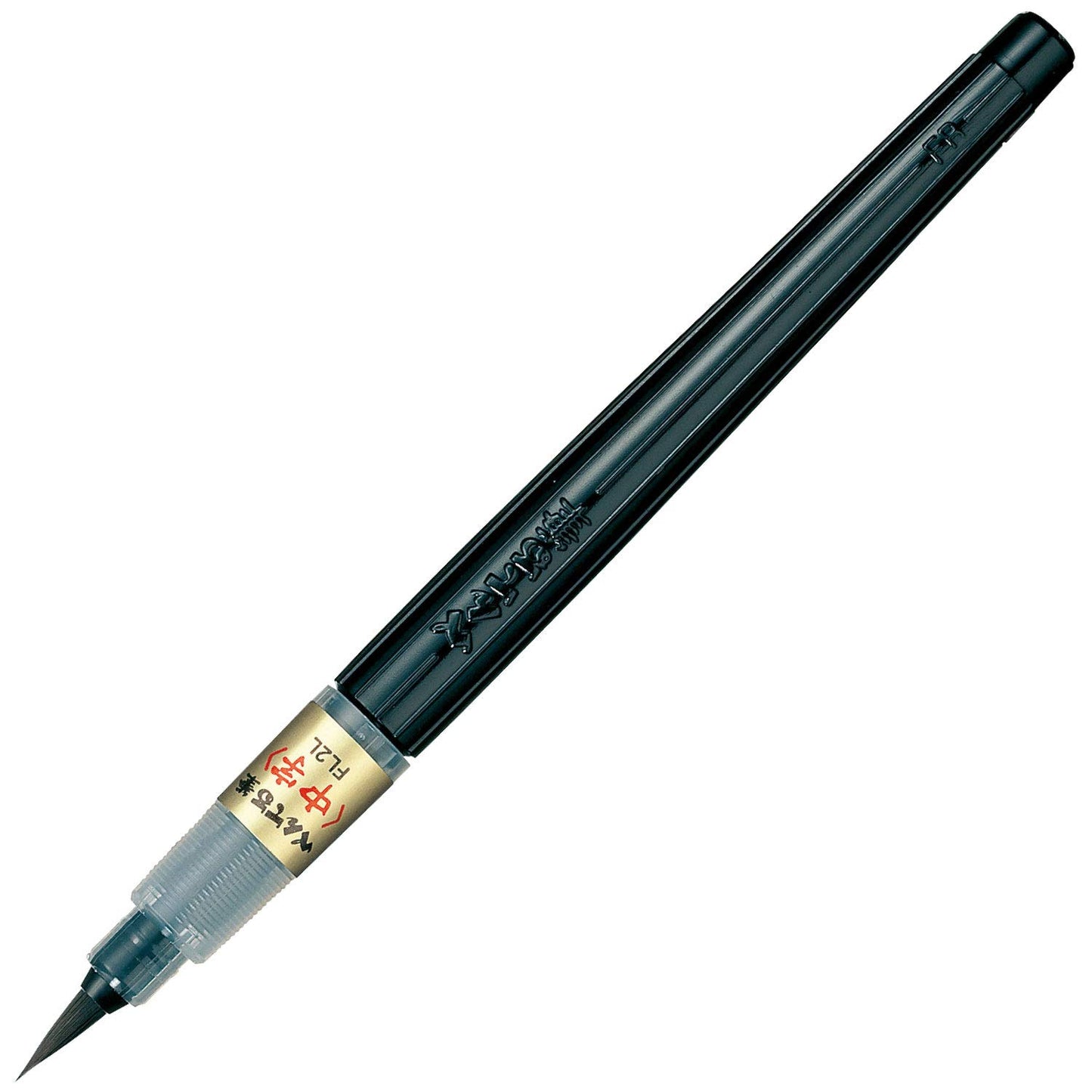 Pentel Fude Brush Pen | Medium Tip | Ideal For Modern Calligraphy & Decorative Writing | Black, Pack Of 1 (XFL2L)