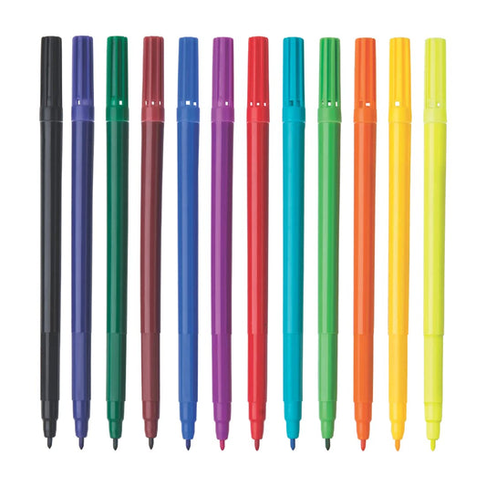 Flair Creative Series Mr. Big Colourful 12 Shades Sketch Pen Pouch Pack