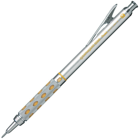 Pentel PG1019 0.9mm Mechanical Drafting Pencil - Silver & Yellow, Pack of 1