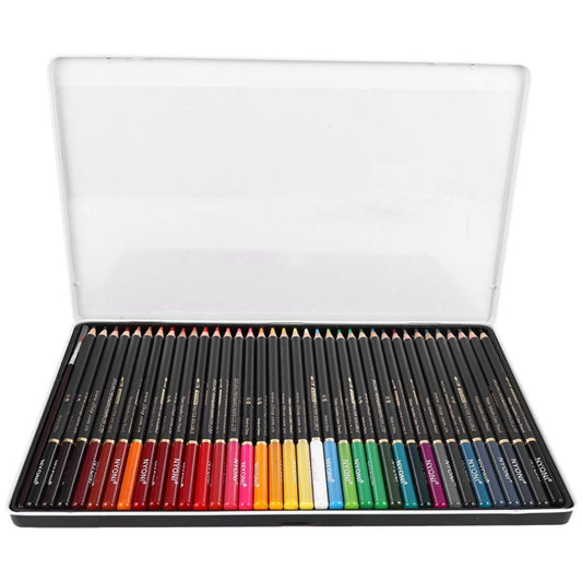 Ondesk Artics Artists' Fine Art Watercolour Pencil Set Tin Box of 36 Assorted Shades | Perfect For Artists', Professionals & Students| Ideal For Sketching, Painting, Drawing, Shading & Illustrations