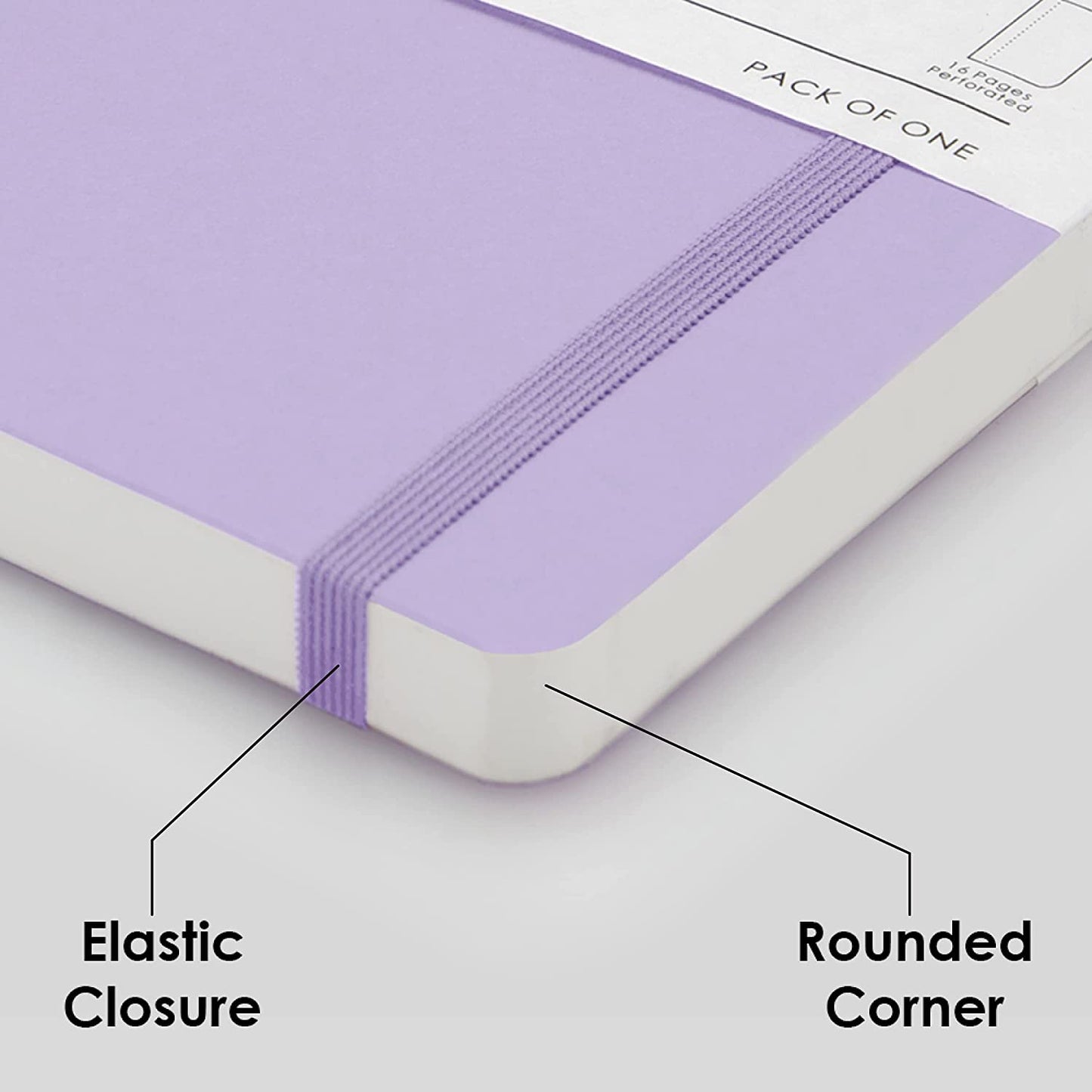 Mypaperclip Limited Edition Notebook, A5 (148 X 210 Mm, 5 .83 X 8.27 In.) Plain Lep192A5-P - Lilac
