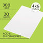 Paper Pep Artists' Watercolour Paper 300Gsm Cold Pressed 4"X6" Pack Of 20